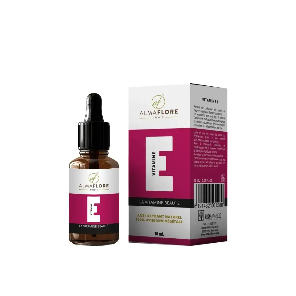 Vitamine E Anti Oxydant 100% D'Origine Végétale 10ml